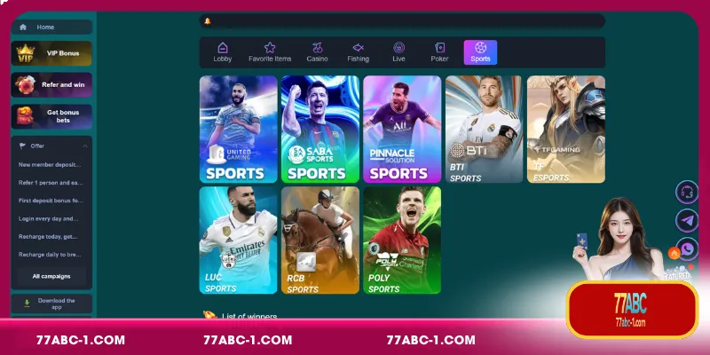 Full Sportsbook Arena with Multiple Betting Markets