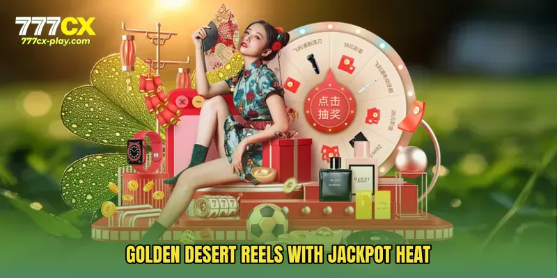 Golden desert reels with jackpot heat