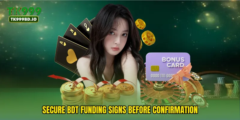 Secure BDT funding signs before confirmation